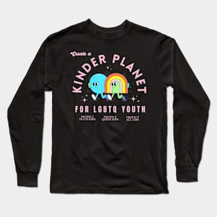 Create A Kinder Planet LGBTQ Ally Protect Trans Kids LGBT Long Sleeve T-Shirt